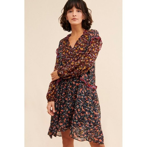 ANTHROPOLOGIE New Helene Tunic Ruffled Dress - Picture 4 of 7